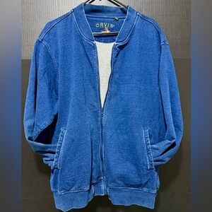 🪩Orvis Vintage Denim Wash Bomber Jacket